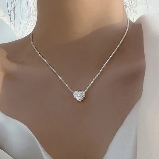 Heartbeat Elegance Necklace Sterling Silver