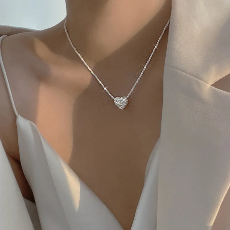 Heartbeat Elegance Necklace Sterling Silver