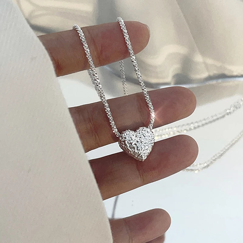 Heartbeat Elegance Necklace Sterling Silver